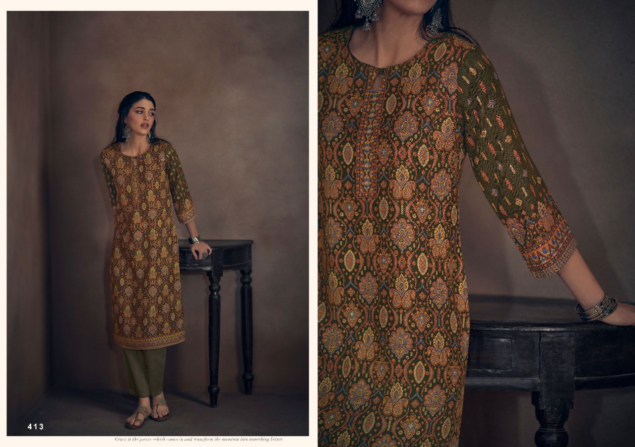 Ghazal Festive Wear Heavy Wholesale Designer Kurtis Pashmina Catalog